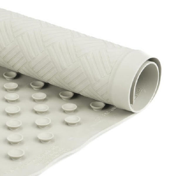 Clear Croydex Bubbles Non-Phthalate Slip-Resistant PVC Suction Shower Mat 53 x 