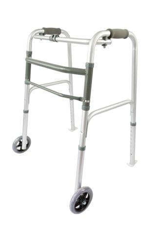 Folding Walking Frame with Wheels & Skis - Coastcare Medical