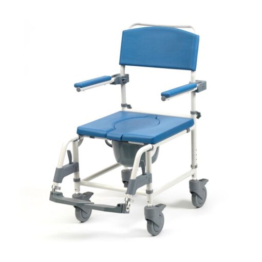 Aston Heavy Duty Shower Commode Attendant Propelled