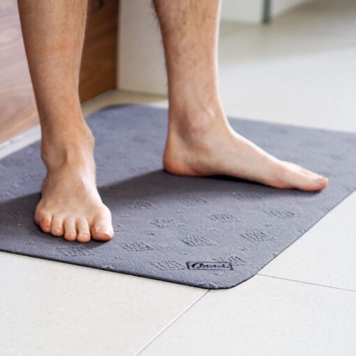 Conni Absorbent Anti Slip Floor Mat Grey (50x115cm)