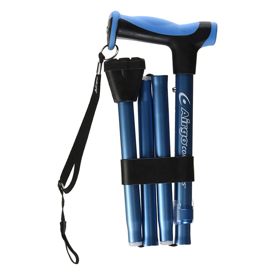 Airgo Folding Walking Stick - Coastcare Medical Hire & Sales