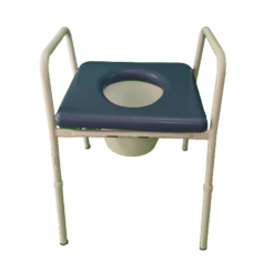 Over Toilet Frame with Removable Padded Seat
