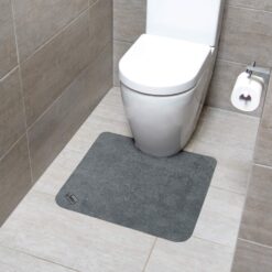 Conni Toilet Floor Mat 55x60cm - Grey