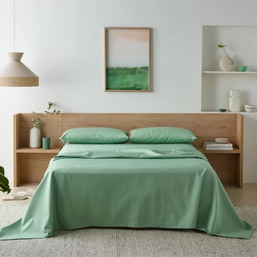 Staydry Bamboo Waterproof Sheet Set Green DB