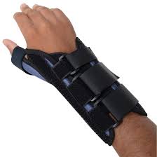 Body Assist Deluxe Wrist Splint with Thumb Spica (Left Hand, LGE 21 cm-23cm) – Straps Wraps & Braces | Coastcare Medical