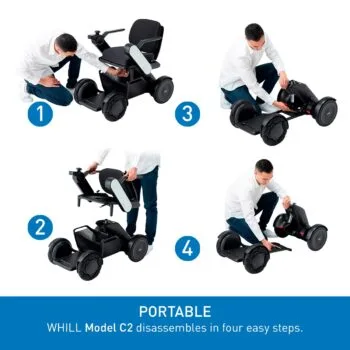 Power Chair Whill Model 2C 450mm 136kg – Mid-wheel | Coastcare Medical