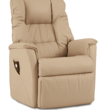 Brando Shallow Twin Motor Lift Recliner (Leather) Prime Latte – Dual Motor | Coastcare Medical