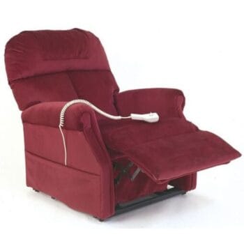 Pride D30 Maxi Single Motor Lift Recliner (Fabric, Burgundy) – Bariatric | Coastcare Medical