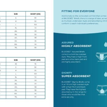 Buddies Dignity Incontinence Brief for Him (LGE) – Incontinence & Hygiene | Coastcare Medical