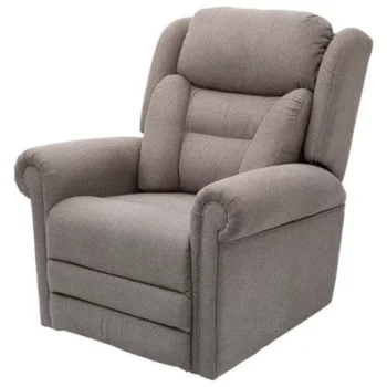 Electric Lift Recliner 4 Mtr Donatello with Lateral Support – Merino Steel Grey – Quad Motor | Coastcare Medical