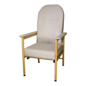 Murray Bridge High Back Chair (Vinyl Fawn) – Lounge Chairs | Coastcare Medical