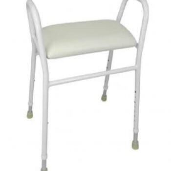 Aluminium Padded Shower Stool – Fixed | Coastcare Medical
