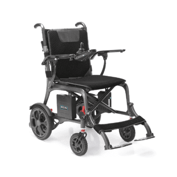 Enduro PowerLite – Folding Carbon Fibre Electric Wheelchair – Mid-wheel | Coastcare Medical