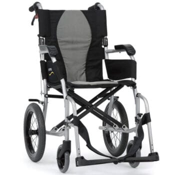 Karma Ergo Lite Deluxe Transit Wheelchair (46cm(18″)) – Lightweight | Coastcare Medical