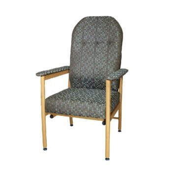 Murray Bridge High Back Chair (Dot Fabric Forest) – Lounge Chairs | Coastcare Medical