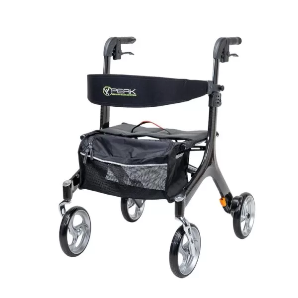 Peak Ellipse Superlite Carbon Fibre Rollator 1 Peak Ellipse Superlite Carbon Fibre Rollator – Lightweight Rollators | Coastcare Medical