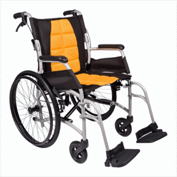Aspire Vida Wheelchair 450mm SP 135kg (Orange) – Lightweight | Coastcare Medical