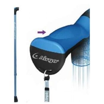 Airgo Comfort-Plus – Folding Walking Stick Blue – Accessories | Coastcare Medical
