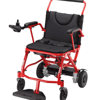 Merits Fold n Go Power Chair (Red) – Mid-wheel | Coastcare Medical