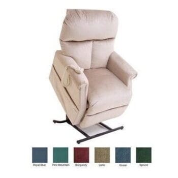 Pride D30 Maxi Single Motor Lift Recliner (Fabric, Latte) – Bariatric | Coastcare Medical