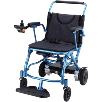 Merits Fold n Go Power Chair (Blue) – Mid-wheel | Coastcare Medical