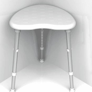 Redgum Space Saver Corner Stool – Fixed | Coastcare Medical