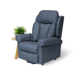 Redgum Rosa Electric Lift Recliner 4 Motor - Ocean Blue