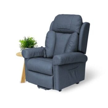 Redgum Rosa Electric Lift Recliner 4 Motor – Ocean Blue – Quad Motor | Coastcare Medical