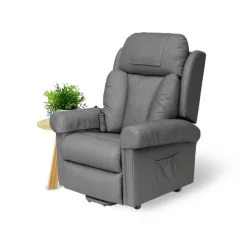 Redgum Rosa Electric Lift Recliner 4 Motor - Shadow Grey
