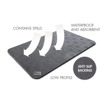 Conni Absorbent Anti Slip Floor Mat Long Runner (Pebble 60x150cm) – Household Aids | Coastcare Medical